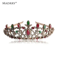 french crown hair accessories hairbands for women kids resin turkish red jewelry princess hairstyle braider queen hair barrette