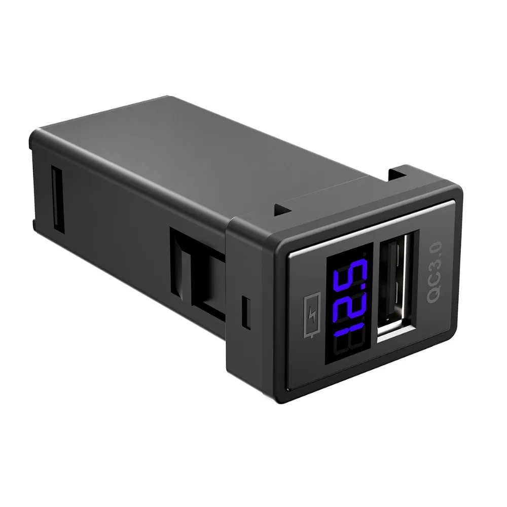 CHELINK быстрое автомобильное USB зарядное устройство 3.1A Быстрая зарядка 3,0 для мобильного телефона Автомобильный адаптер зарядное устройство 12 В с светодиодный Вольтметр дисплей