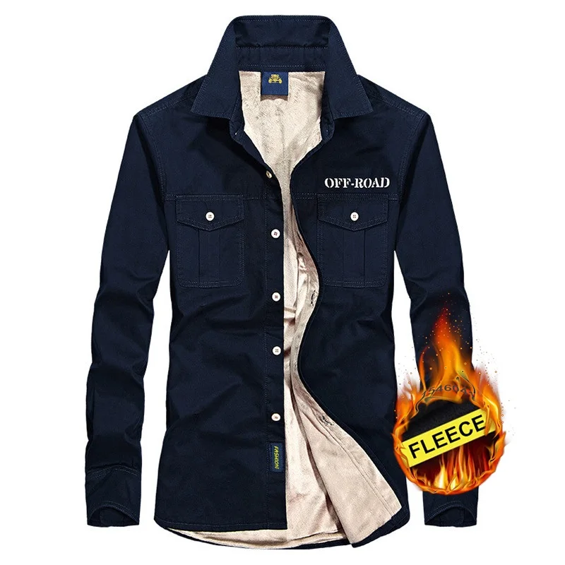 Флисовые рубашки для мужчин зима 2021 утолщенная теплая армейская зеленая рубашка