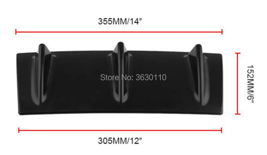 Автомобильные запчасти ABS бамперы 23x5 7 дюйма/14 дюймов * 6 универсальный