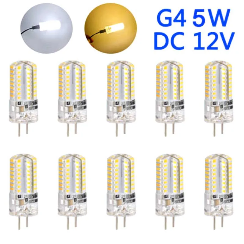 

10Pcs G4 5W LED Light Corn Bulb DC12V Energy Saving Home Decoration Lamp PAK55
