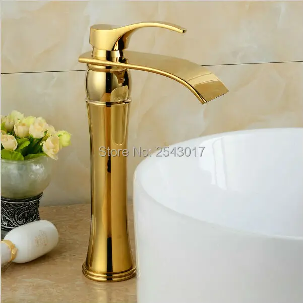 Водопад для ванной комнаты высокий смеситель раковины смесители воды с