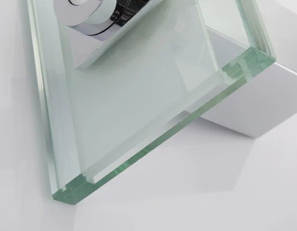 Бесплатная доставка полированный хромированный светодиодный стеклянный кран