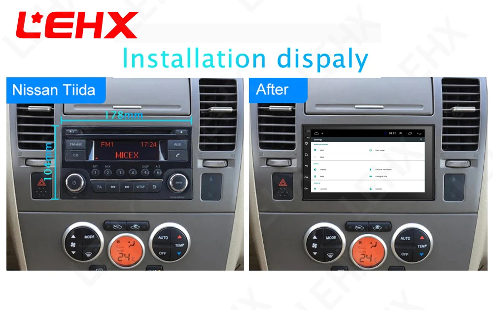 LEHX " автомобильный Android 8,1 автомобильный Радио Автомобильный gps навигатор мультимедийный видео плеер dvd для Volkswagen Nissan hyundai Kia toyata CR-V