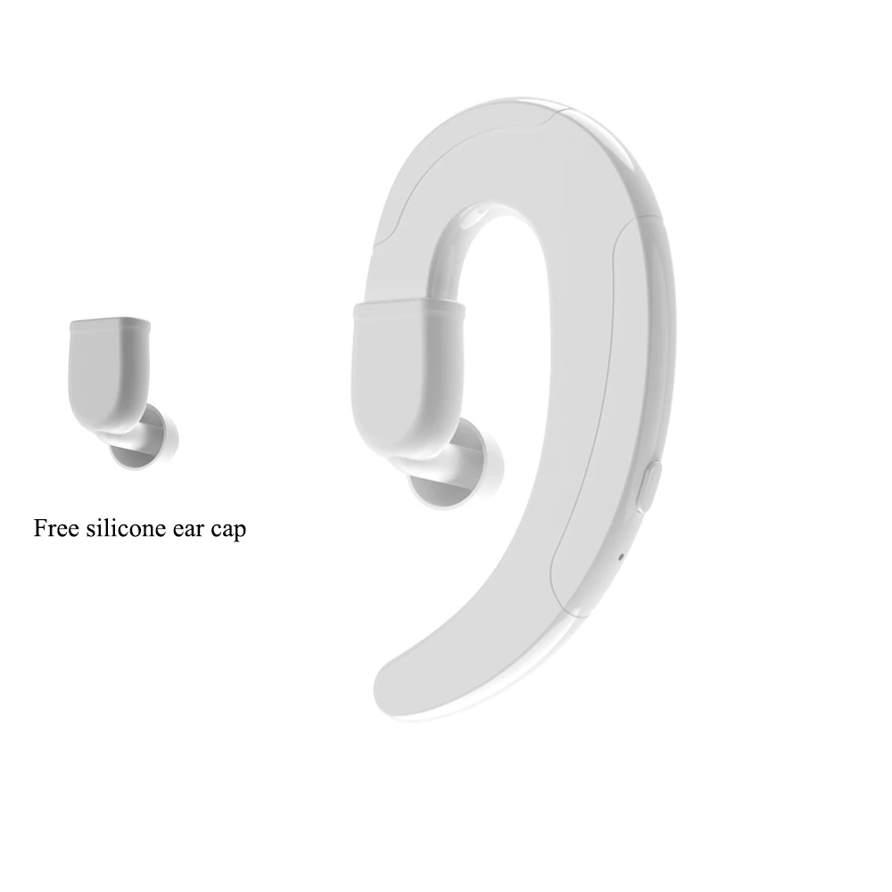 Беспроводные наушники, Bluetooth наушники, гарнитура, костная проводимость, наушники с микрофоном, наушники, Спортивная гарнитура для Xiaomi, LG, Iphone - Цвет: One ear - White