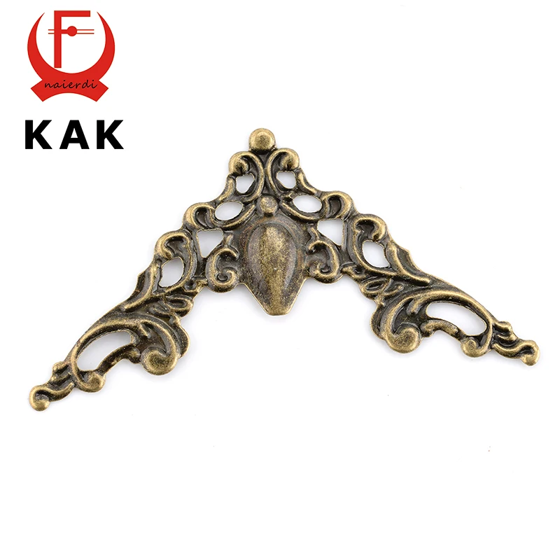 

KAK Metal Angle Corner Brackets Gold Bronze 40mm Notebook Cover For Menus Pasting Box Photo Frame Furniture Decorative Protector