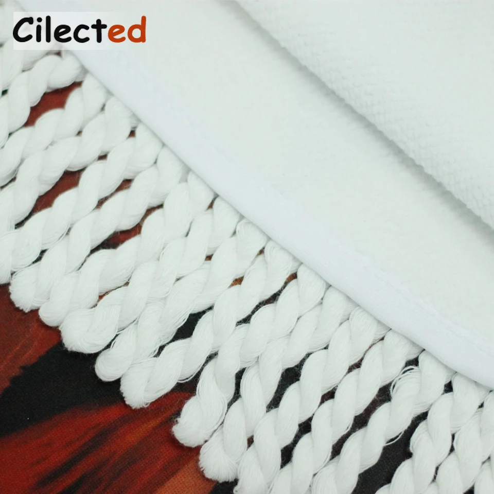 Cilected BohoThick круглое пляжное полотенце одеяло с кисточкой МАНДАЛА ГОБЕЛЕН Циновка для йоги богемный большой микрофибры коврик для пикника