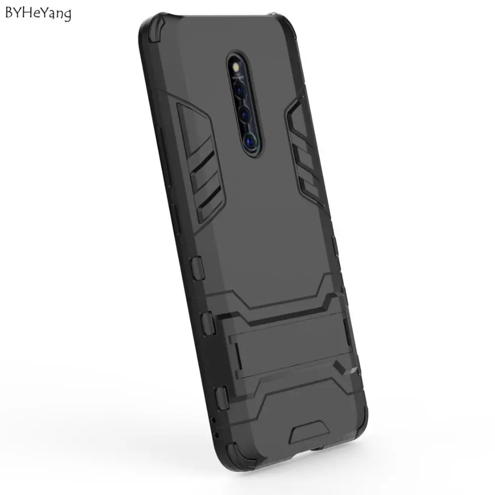 Чехол для Vivo X27 Pro с металлическим кольцом роскошная Жесткая Броня прочный PC + TPU