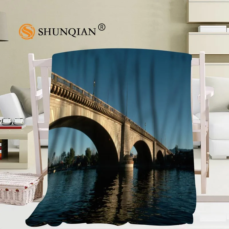 vender Cobertor Do Sofá Do Escritório Do Mar E Da Ponte Personalizado Cobertor Cobertor Macio Portátil Cama Avião Viagem Adulto Casa Cobertor