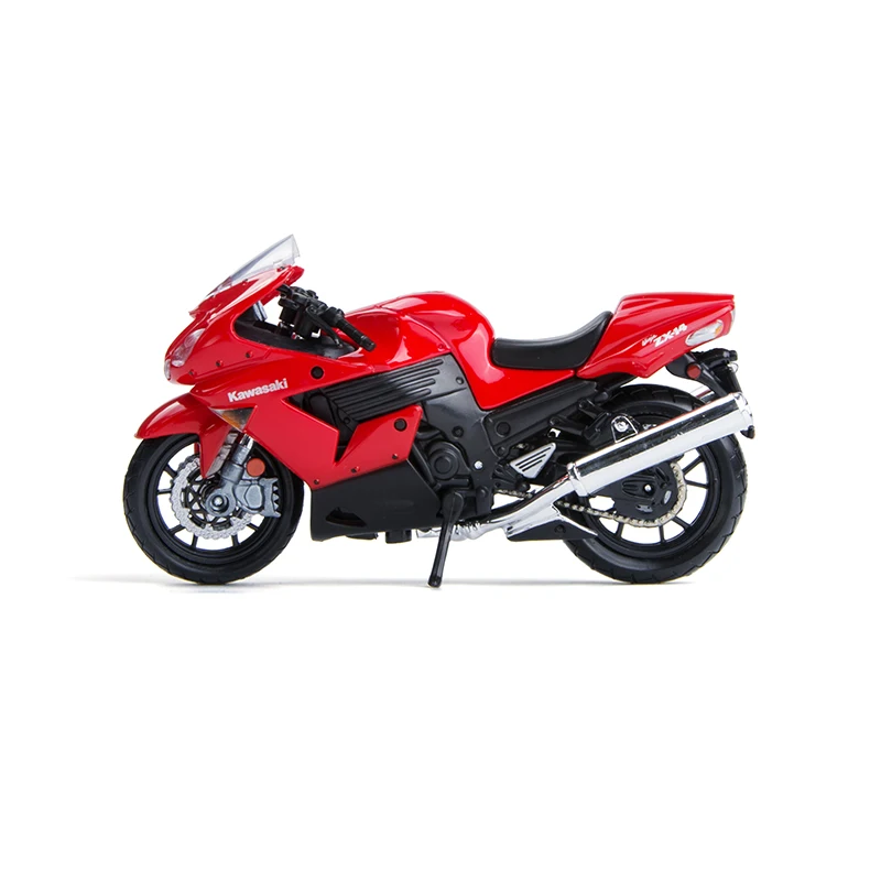 Модели мотоциклов Maisto 1:18 Kawasaki Ninja ZX-14R ZX14R красная литая пластиковая миниатюрная