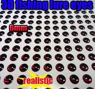 Новинка 2015 3D рыболовная приманка для завязывания глаз три вида цветов размер: 6 мм