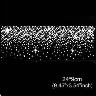 6 шт./лот блестящая Звезда Дизайн горячей фиксации Стразы термоклейкие