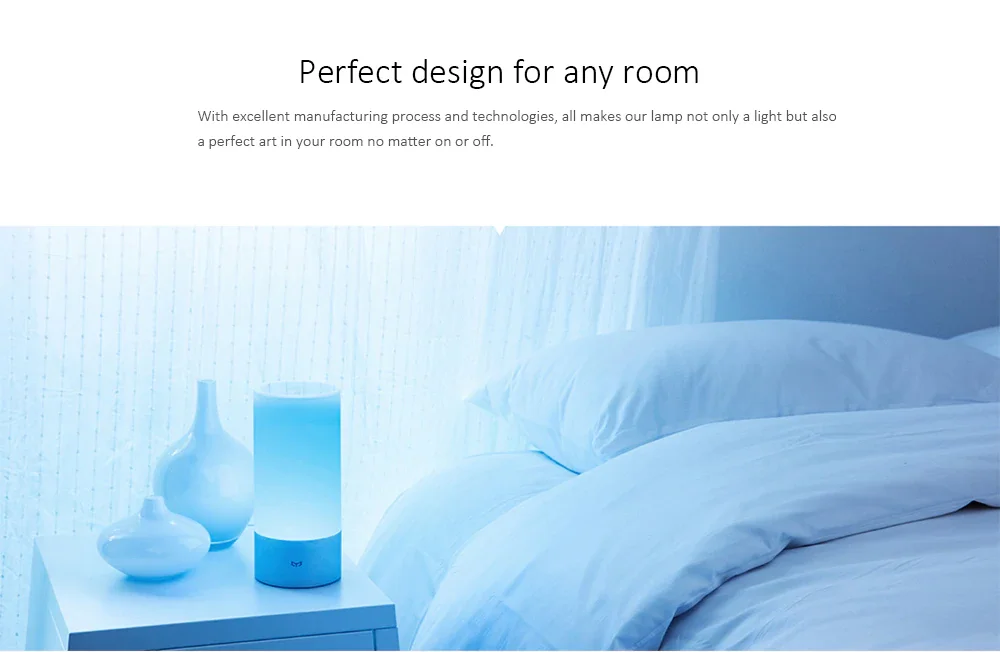 XIAOMI MIJIA прикроватная лампа MJCTD01YL умный светодиодный настольный светильник портативный настольный ночник для помещений спальня Bluetooth приложение сенсорное управление