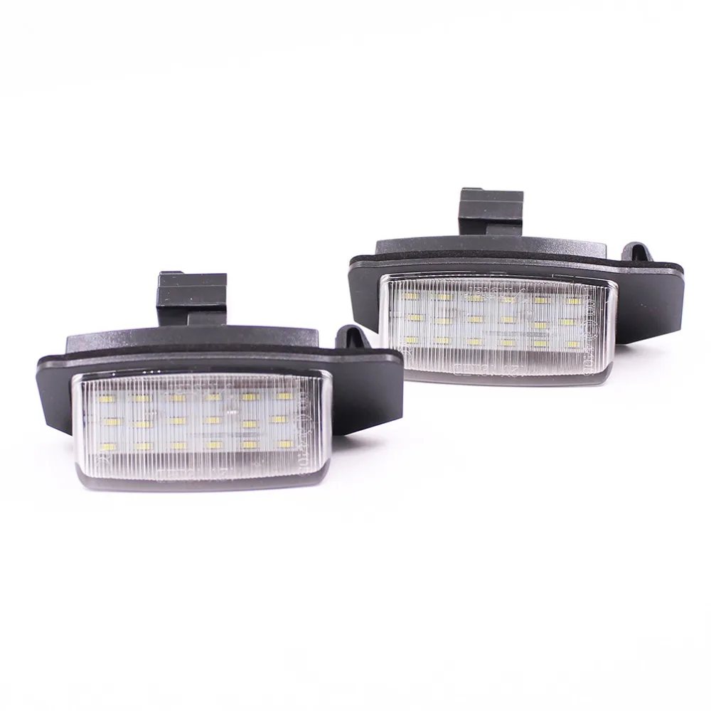 2 шт. 12В LED Canbus безошибочная автомобильная светодиодная лампа номерного знака для