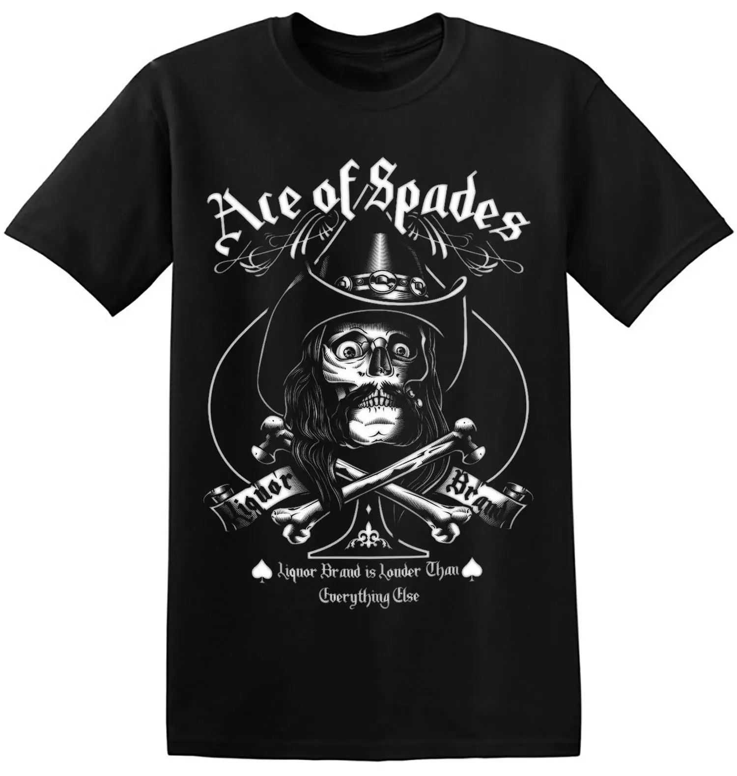 Футболка мужская с принтом Ace Of Spades винтажная тенниска в стиле ретро тяжелая рок