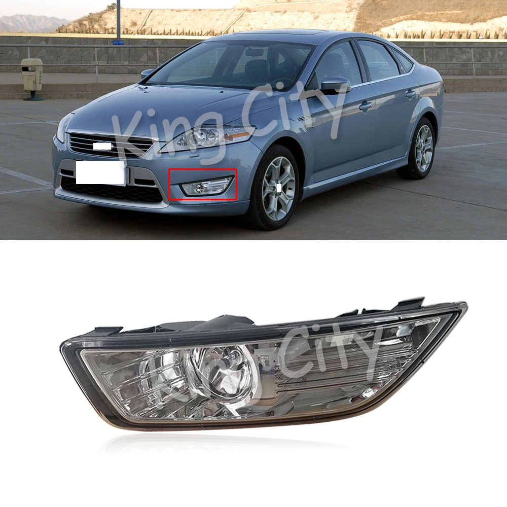 CAPQX для FORD MONDEO 2007-2010 Прозрачный передний бампер противотуманный светильник, противотуманный светильник, сменный драйвер, противотуманный светильник