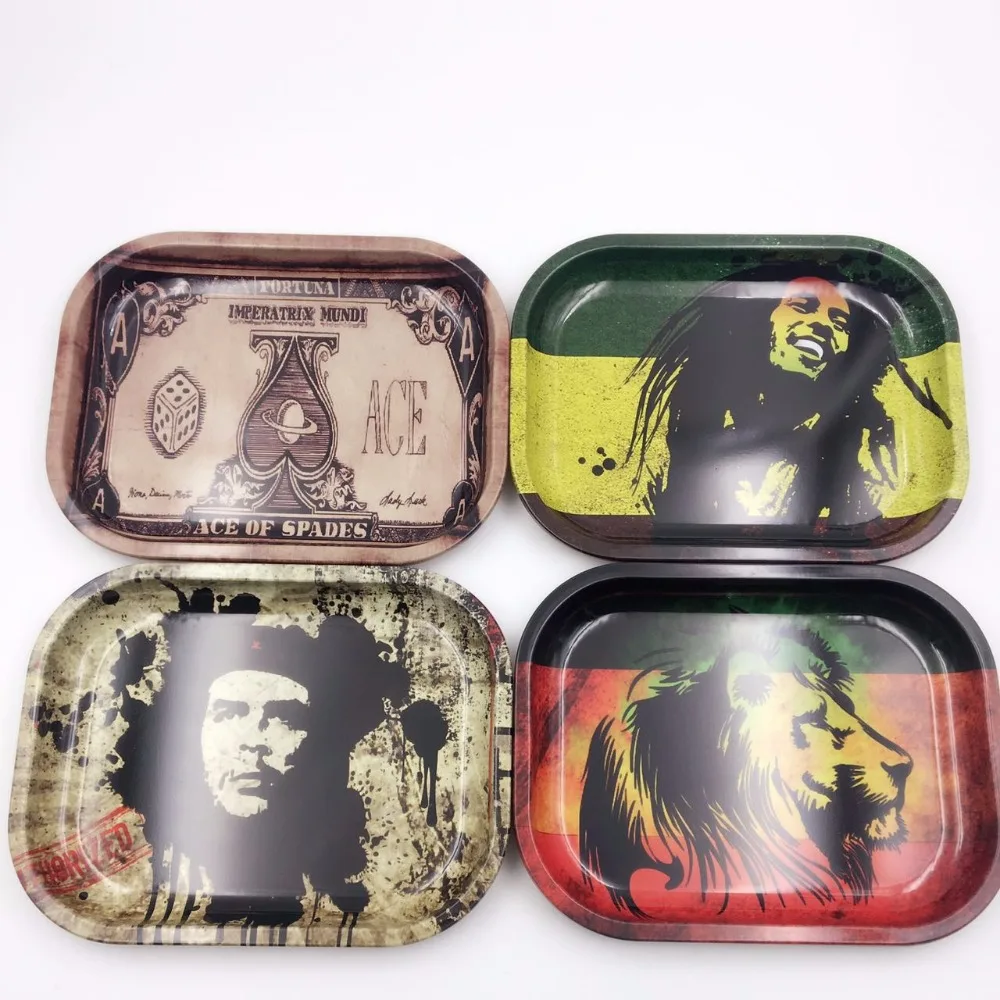 Экологичная пепельница цветная металлическая из сплава цинка для сигарет