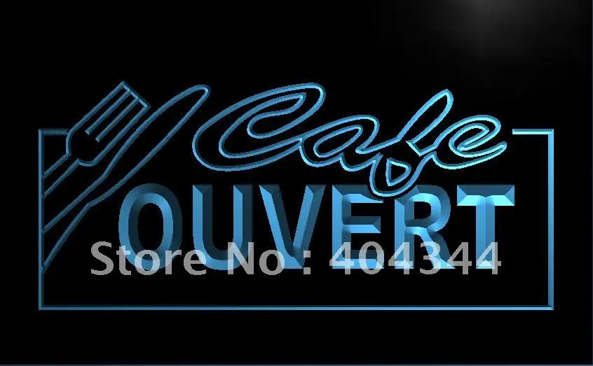 

LK154- OUVERT Cafe Neon Enseigne Lumineuse home decor crafts