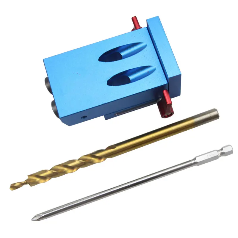 XK-1 Pocket Hole Drilling Jig Kit DIY Woodworking Oblique Drill Tool Joinery Dowel Jigs 3 in 1 Locator | Инструменты