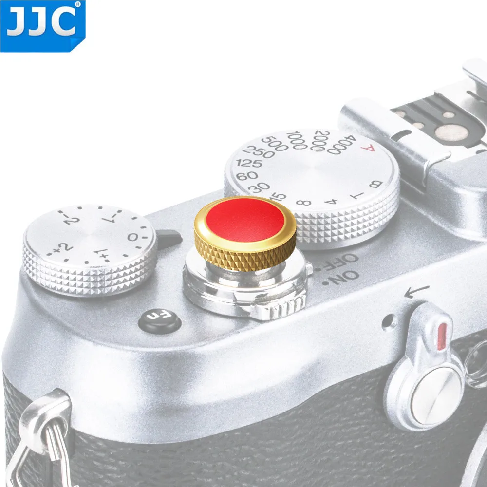 JJC Deluxe Камера переключатель спусковой кнопки фотографического затвора металла для ЖК-дисплея с подсветкой Fujifilm XT30 XT20 XT10 XT3 XT2 XPRO2 X100F X100T sony RX1R RX10IV - Цвет: SRB-DGD RED