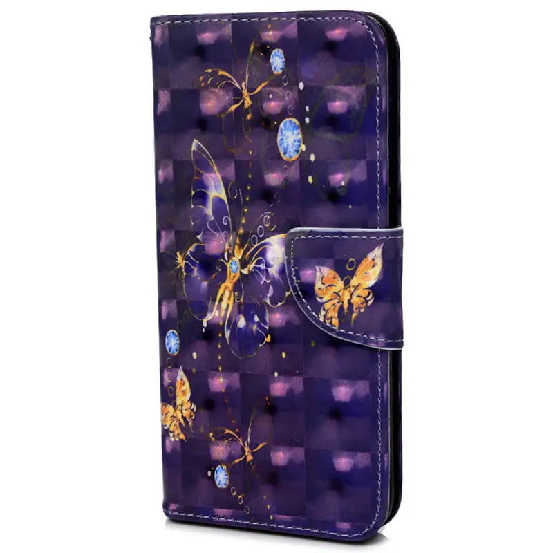 Флип раскладный кожаный чехол Корпус телефона Fundas для huawei P30 Lite бабочка бумажник