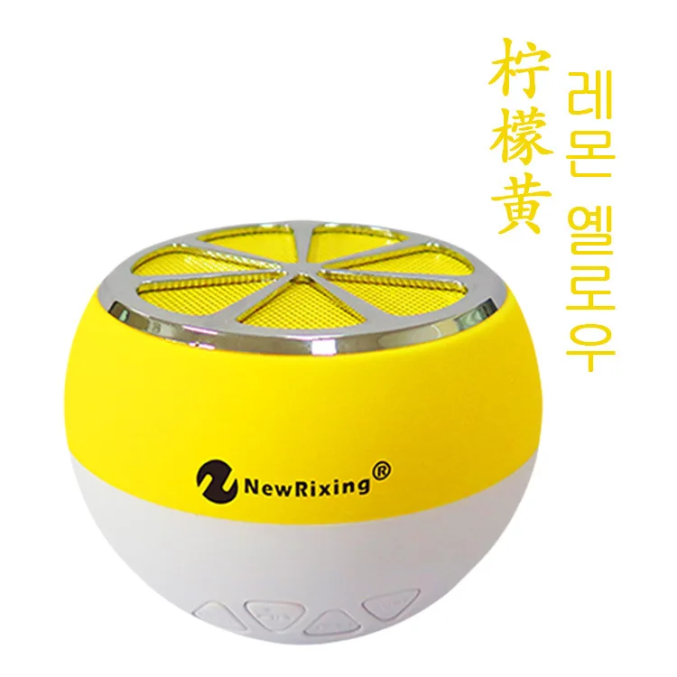 Портативная мини bluetooth колонка в форме лимона беспроводная смарт с поддержкой fm