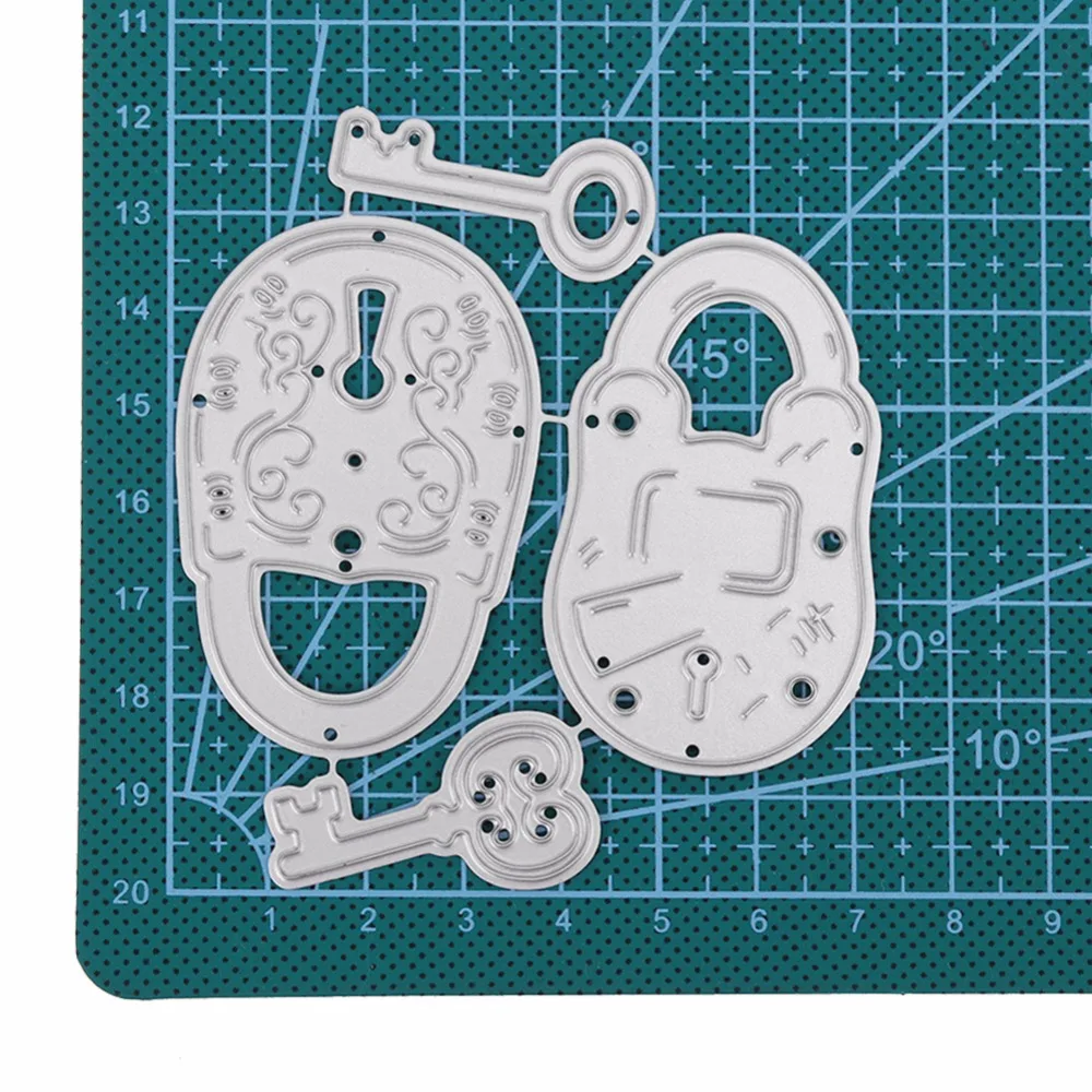 Classical Gift Locks and Keys Metal Cutting Dies New Stencils for DIY Scrapbooking Paper Cards Craft Making Decoration | Дом и сад