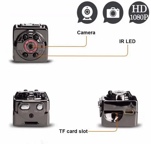 Sq8 Micro Камера 1080 P 720 HD 12 М Инфракрасный Ночное видение мини движения Сенсор Mini DV DVR