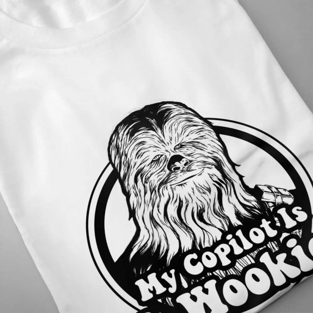 Chewbacca футболка Звездные войны Wookiee Copilot для мужчин Фото Пользовательские футболки