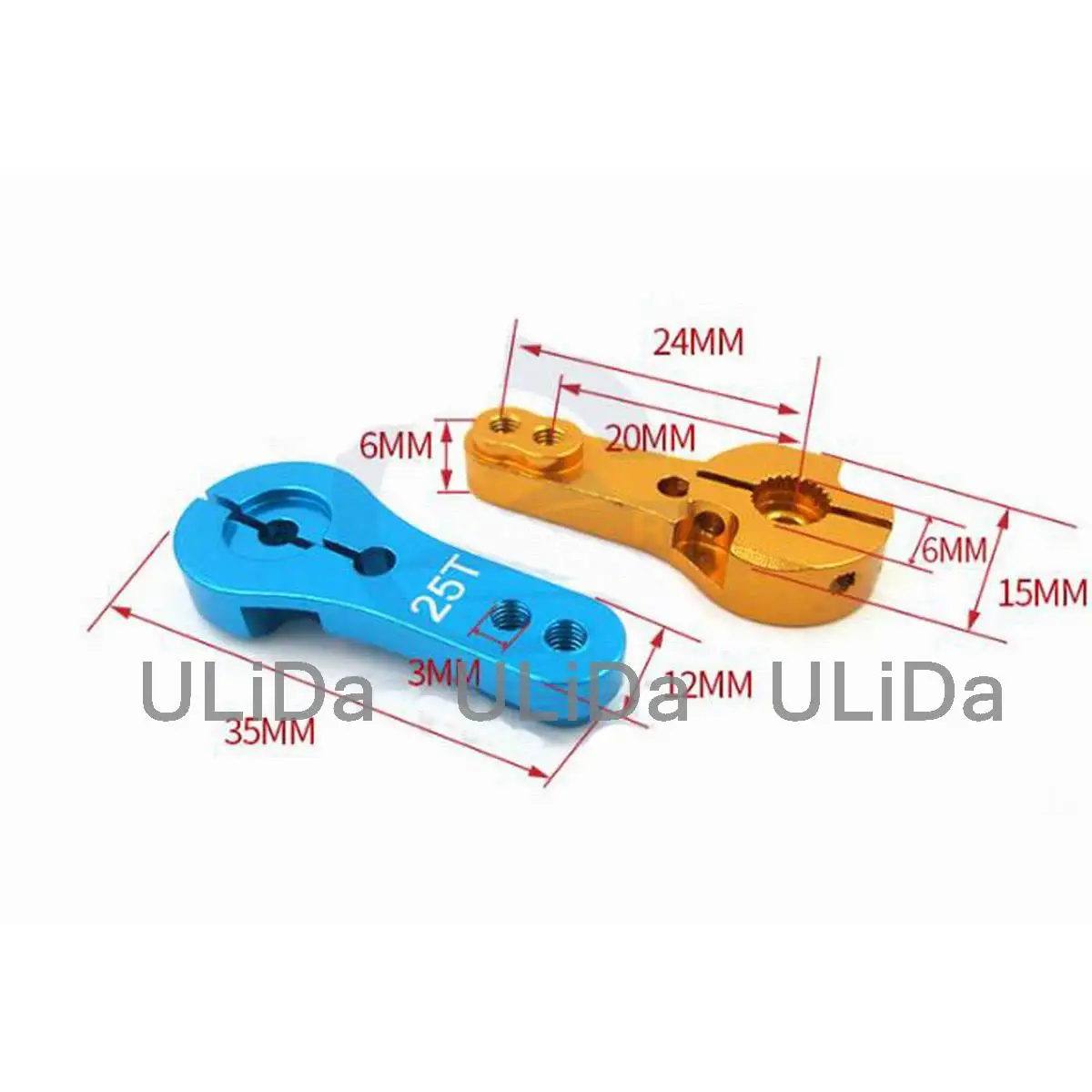 25T Стандартный M3 металлический RC сервопривод для MG995 MG946R MG996R MG945 S3003 рокер|Детали и