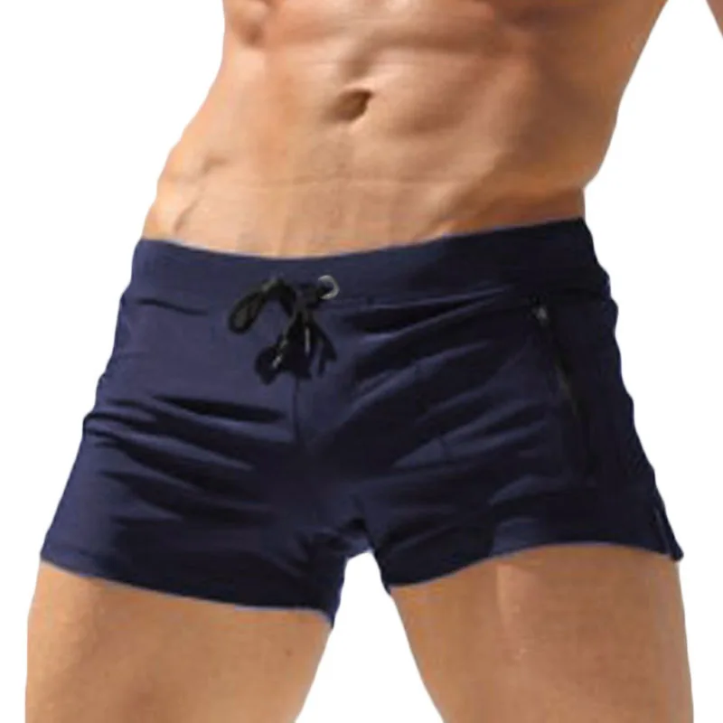 dark blue Taddlee марка man мужская купальники surf совета пляж износ Человек Плавках Боксер Шорты Купальники Гей Чехол WJ - Цвет: dark blue