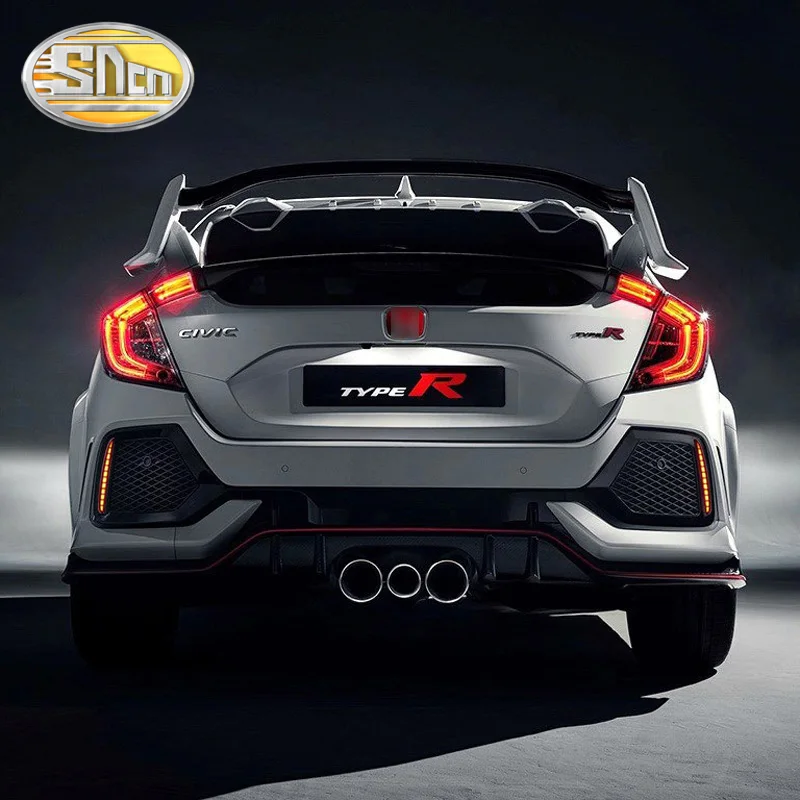 For Honda Civic Hatchback TYPE R Prototype 2016 2017 2018 LED Reflector Lamp Rear Fog Bumper Light Brake | Автомобили и мотоциклы