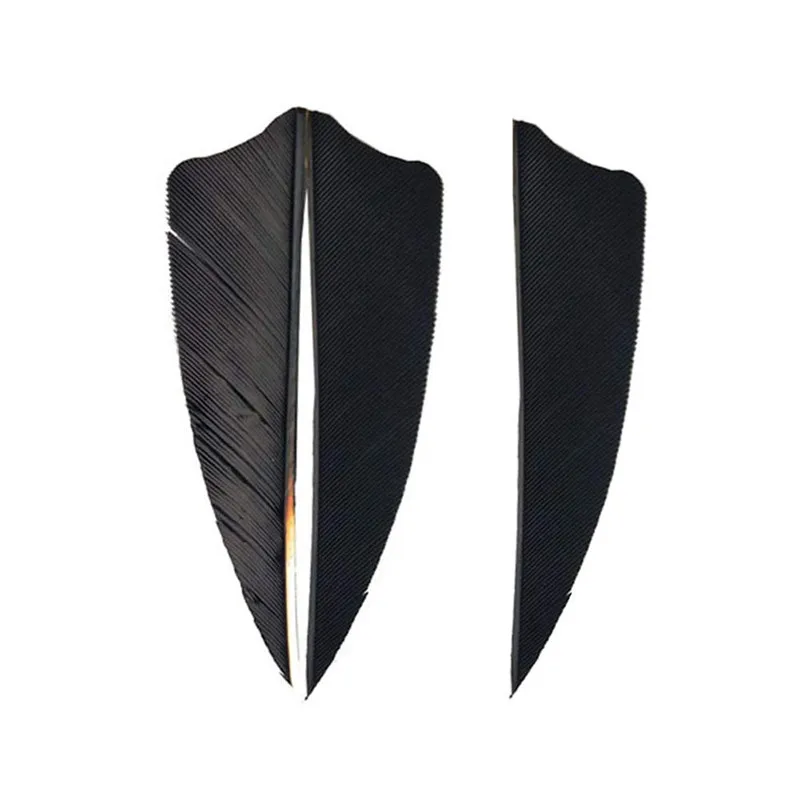 50 шт. " стрелы для стрельбы из лука перо индейки Fletches Щит Fletching природа правые крылья Vanes стрела DIY Инструменты Аксессуары для стрельбы