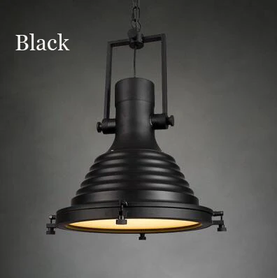 C Black Лофт промышленная люстра личность бар ресторан столовая паб интернет дом Вилла офис исследование кафе светильник подвесной светильник - Цвет корпуса: C Black