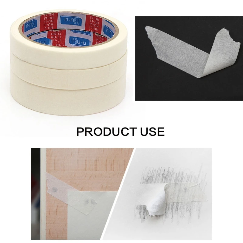 

Masking Tape 15/18/24mm Single Side Tape Adhesive Crepe Paper For Oil Painting