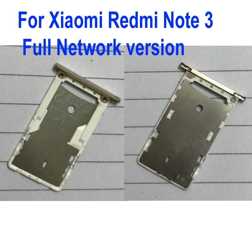 

LTPro sim Tray Holder For xiaomi Redmi Note 3 Full Network Sim Card Reader Tray Socket Slot Holder Replacement