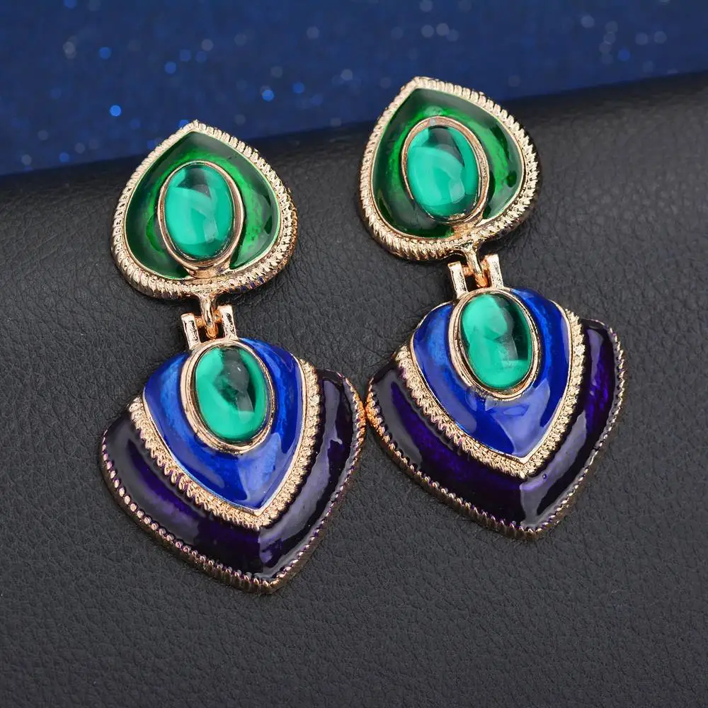 Женские серьги-гвоздики в стиле панк большие геометрические серьги из тяжелого