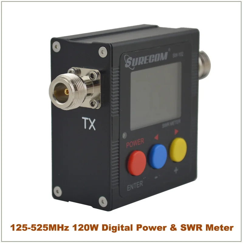 SURECOM SW 102 SW102 счетчик частоты VHF/UHF повторитель Surecom 120W цифровой мощности и SWR с 2 шт. RF