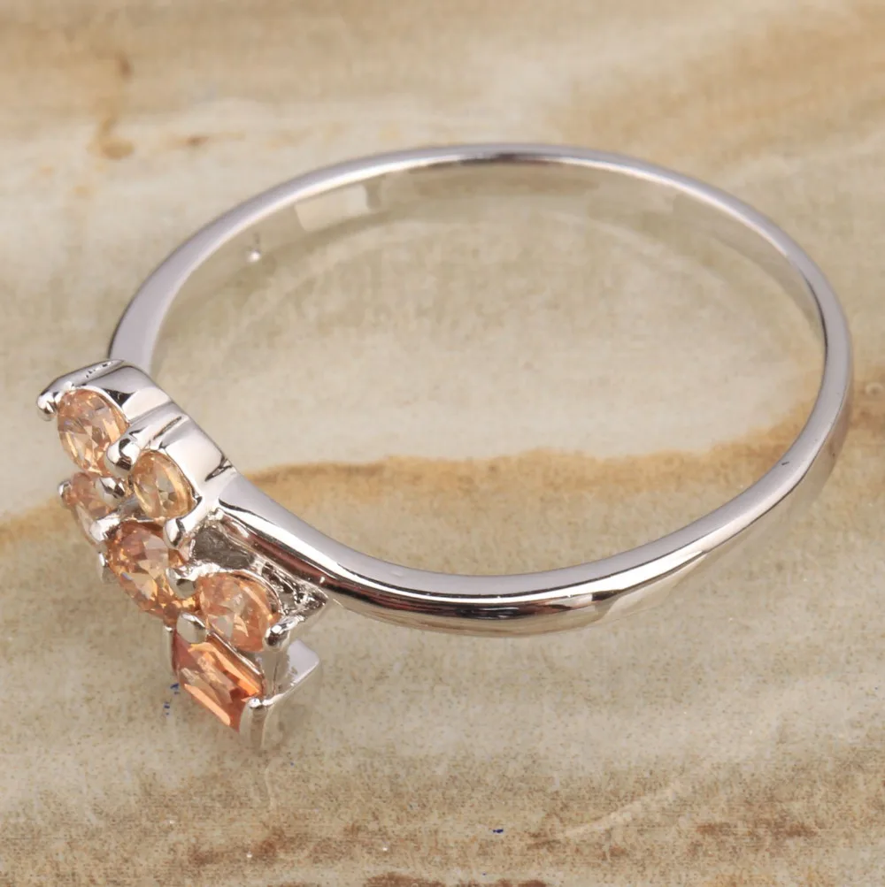 Великолепный Шампанское Morganite Кубического Циркония Камни наложения