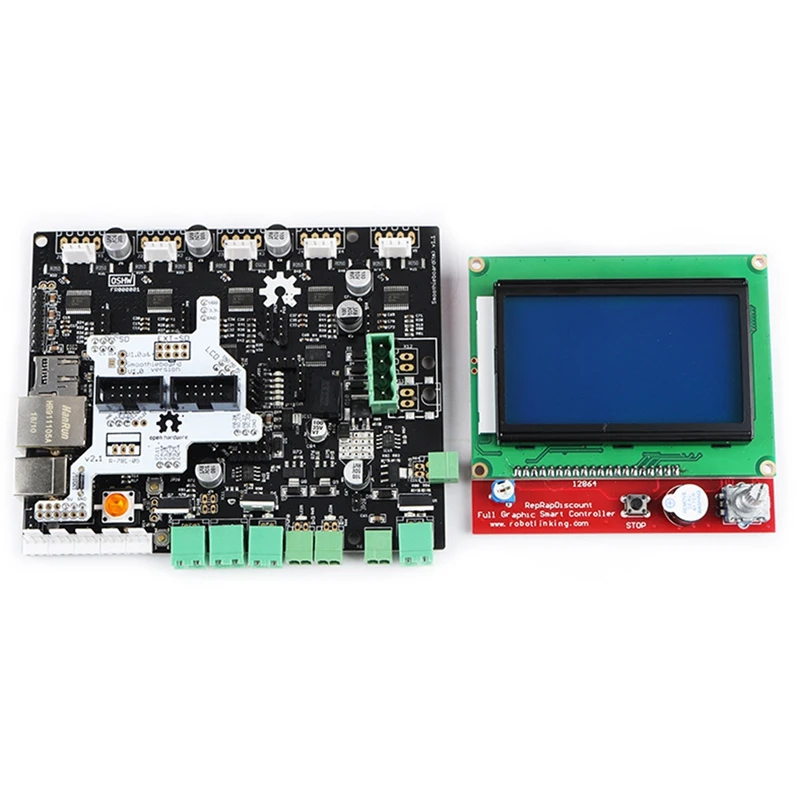 3D принтер smoothhieboard 5X V1.1 + 12864 ЖК-дисплей с адаптером | Компьютеры и офис