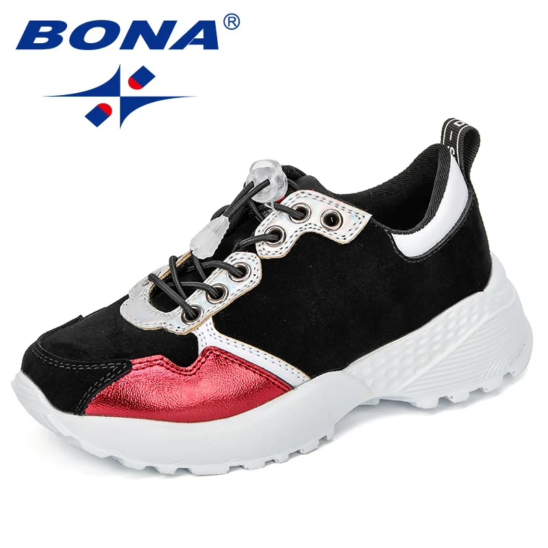 

BONA New Fashion Style Children Sneakers Synthetic Lycra Girls Leisure Shoes Outdoor Elastic Band Boys Casual Shoes Soft Light
