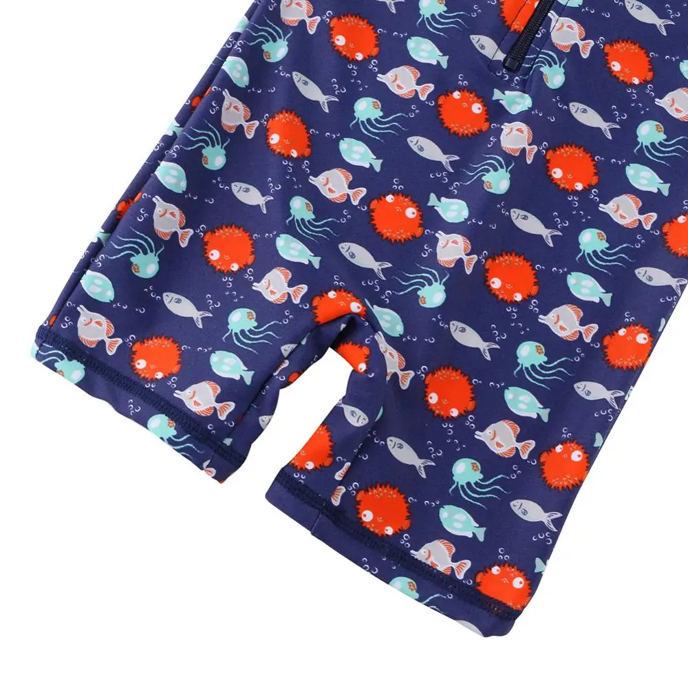 BAOHULU UPF50 + детский купальный костюм с рыбками из мультфильма для мальчиков