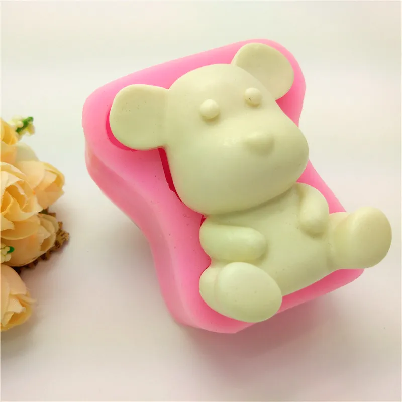 Cute Bear Silicone Molds 3d Fondant Mold Cake Decoration tool Baking Border LH22 | Дом и сад