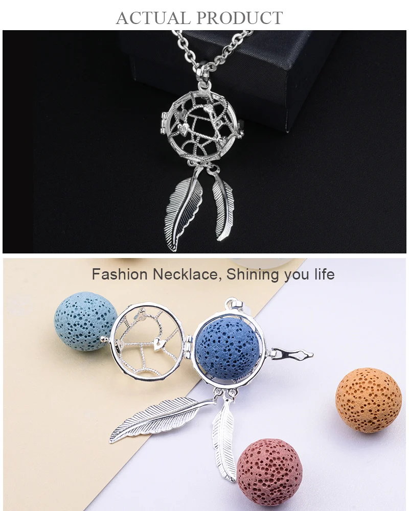 Eudora гармония Ловец снов медальон клетка кулон ожерелье Femme Collier Colgante Ангел звонящий Звук Шар Материнство ювелирные изделия K257