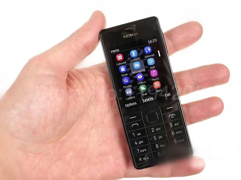 Разблокированный Nokia 515 одноядерный 2,4 дюйма 5Мп камера 1200 мАч одна sim-карта Bluetooth FM радио отремонтированный мобильный телефон