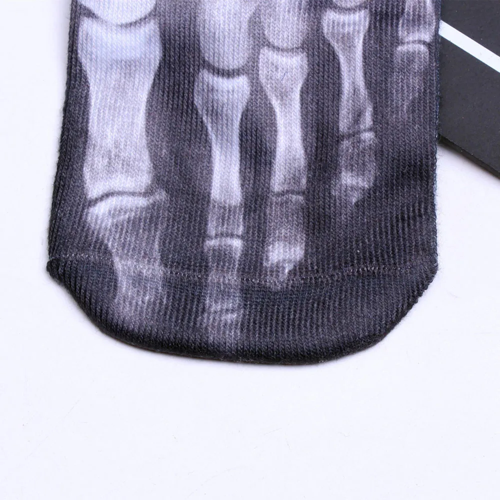 Мужские и женские забавные носки с 3D принтом милые хлопковые низким вырезом