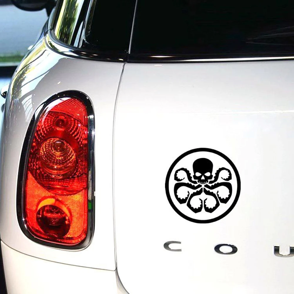 Алиауто отражающие череп наклейки для автомобиля Ghost Rider забавные аксессуары для Ford Focus Renault BMW Volkswagen Skoda Golf Kia on.