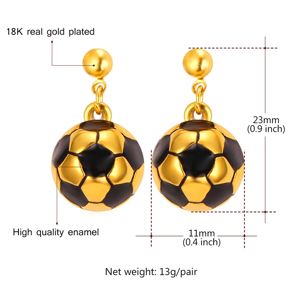 Женские круглые серьги-подвески из нержавеющей стали золотого цвета E2299Y |