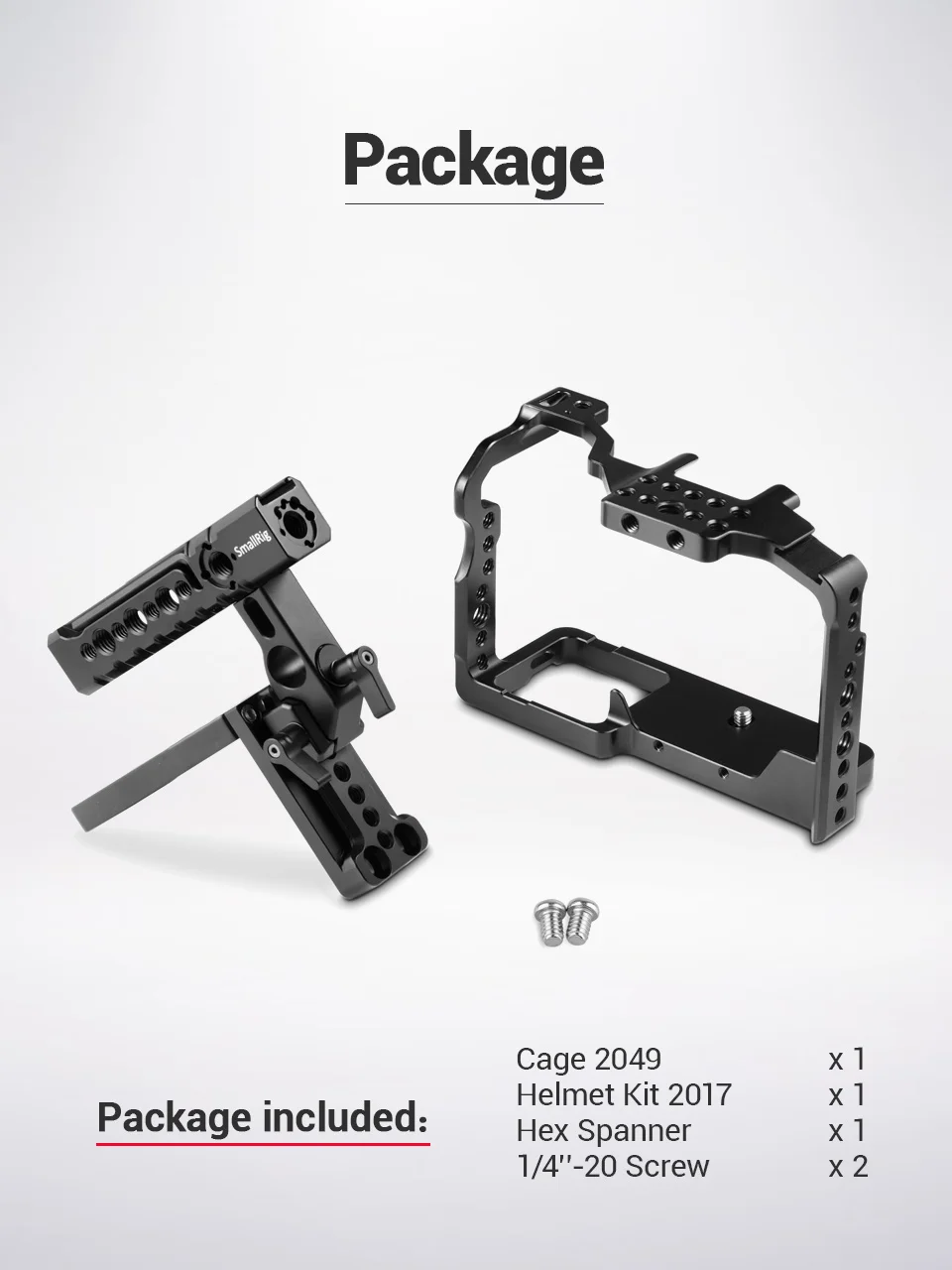 Клетка SmallRig с шлем комплект для Panasonic Lumix GH5/GH5S/DMW-XLR1 клетка с верхней ручкой комплект-2052