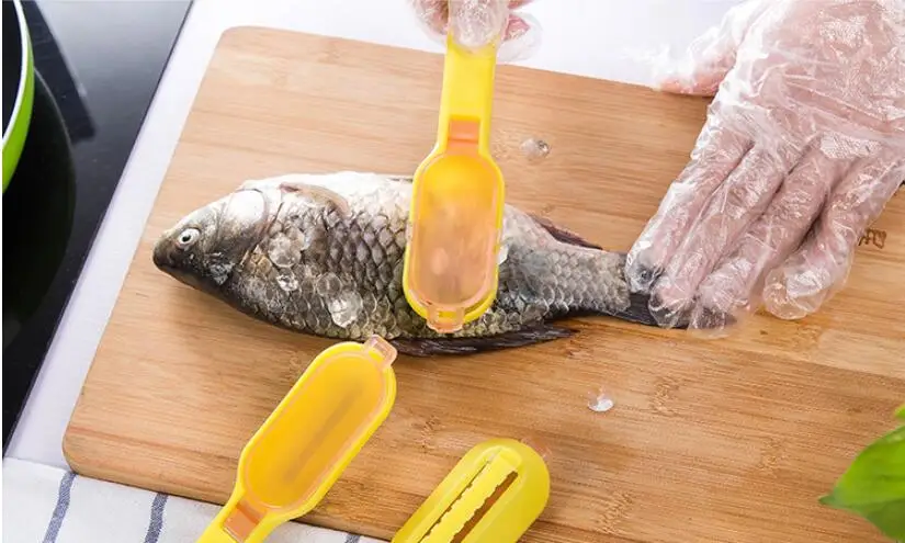 1 шт. рыбьей чешуи скребок для рыбы кухонные аксессуары нож Пластик приборов